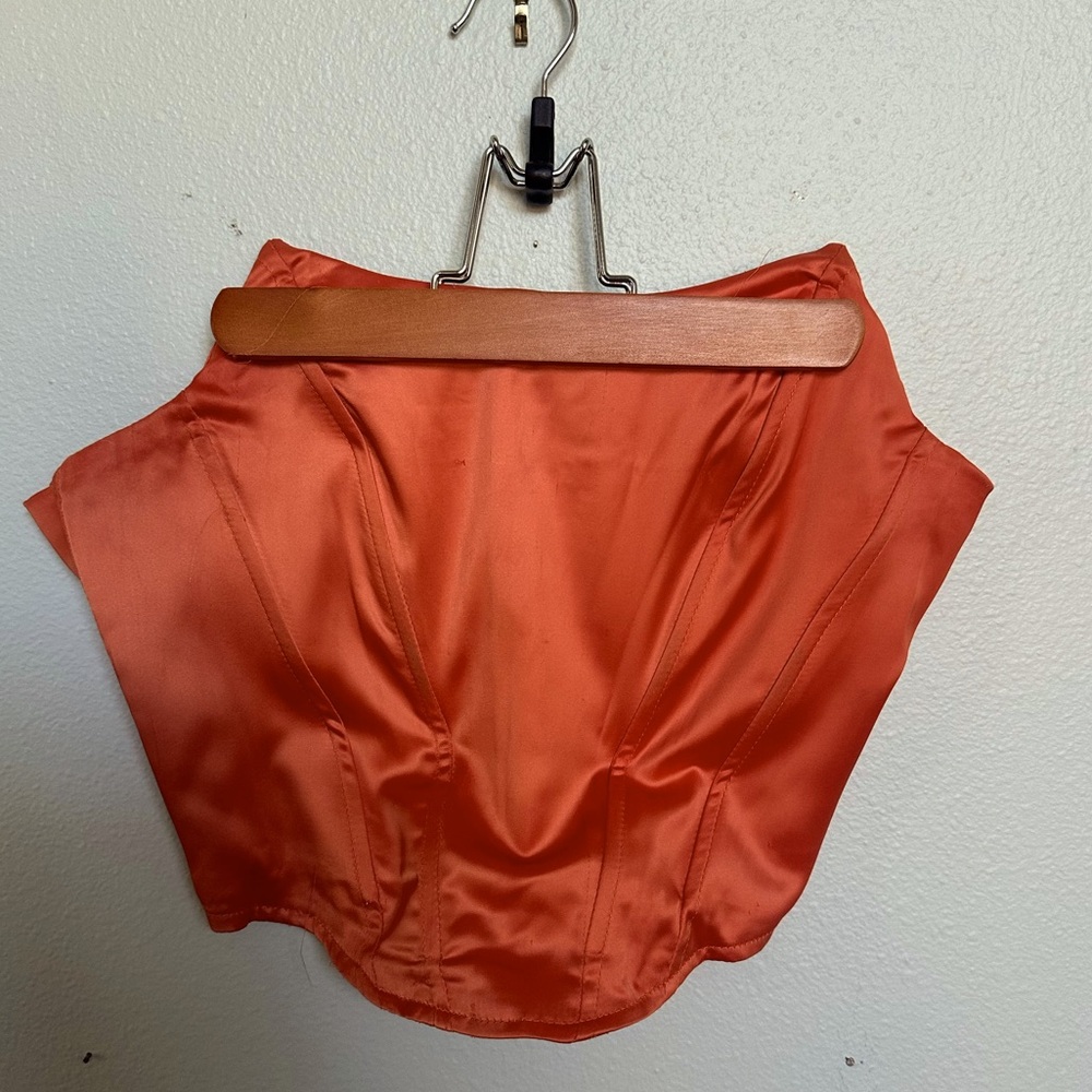 Orange Windsor Corset Top